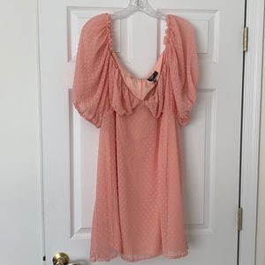 Missguided Milkmaid Dobby Dress